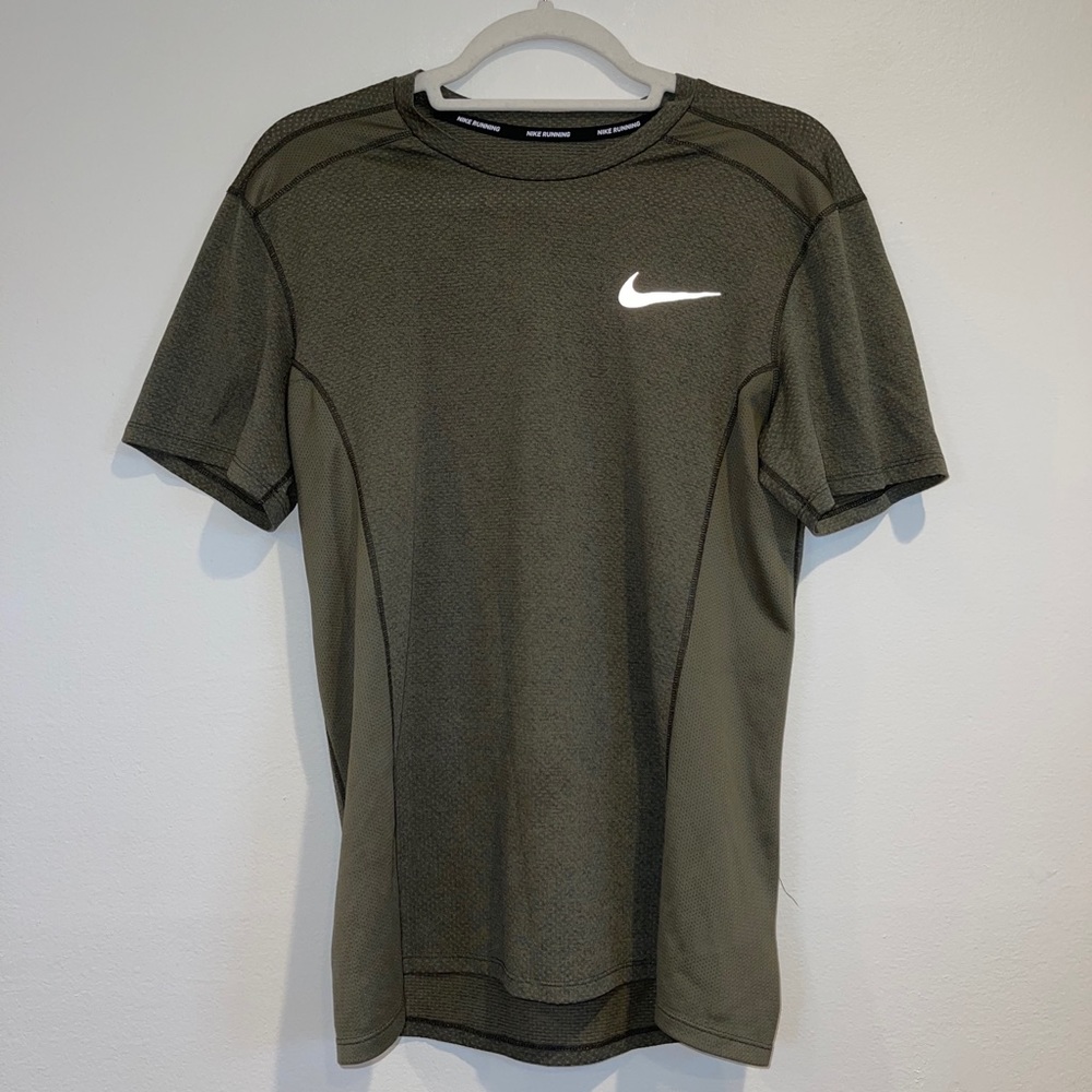 Nike Olive Green Active Dri-Fit Shirt